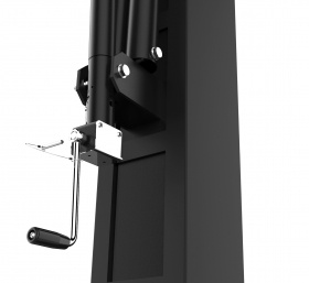 Spring loaded lift-assist basketball hoop height adjustment